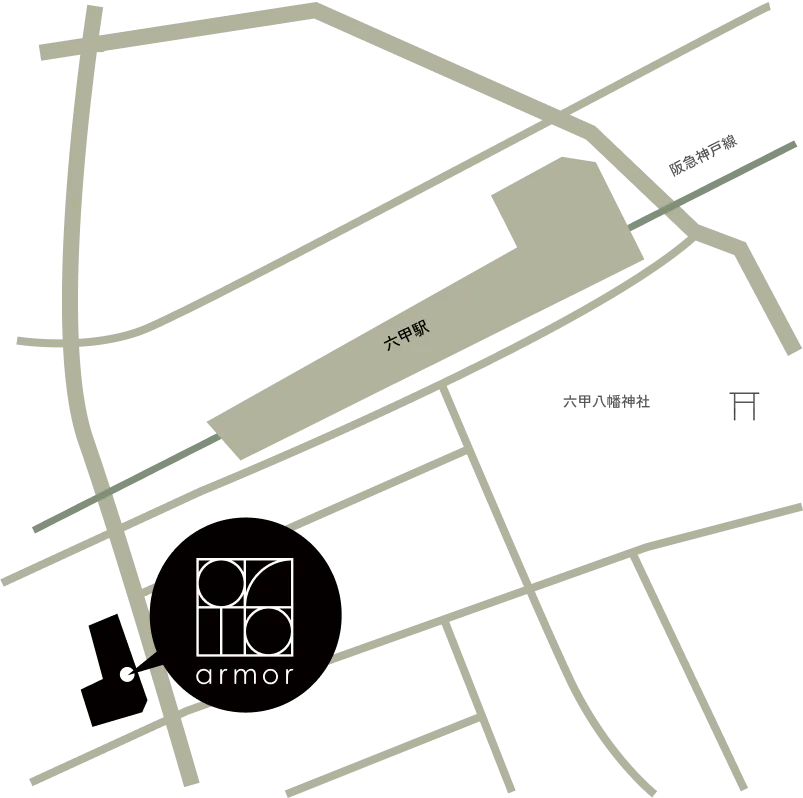 armorまでの地図